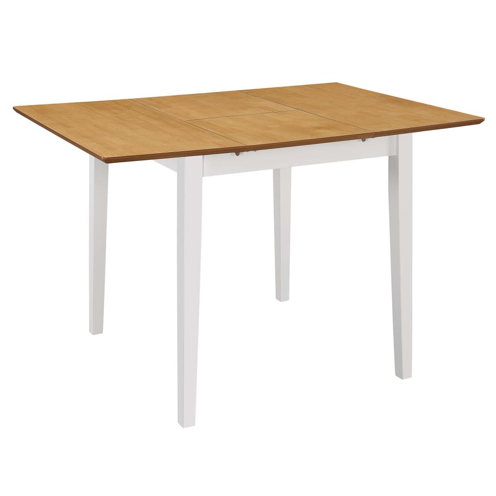 Set per Sala da Pranzo 5 pz in MDF Bianco vidaXL