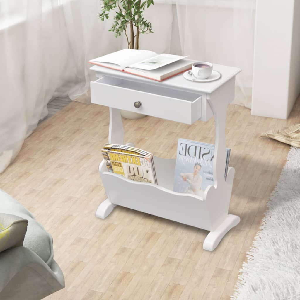 Portariviste Melrose Bianco vidaXL
