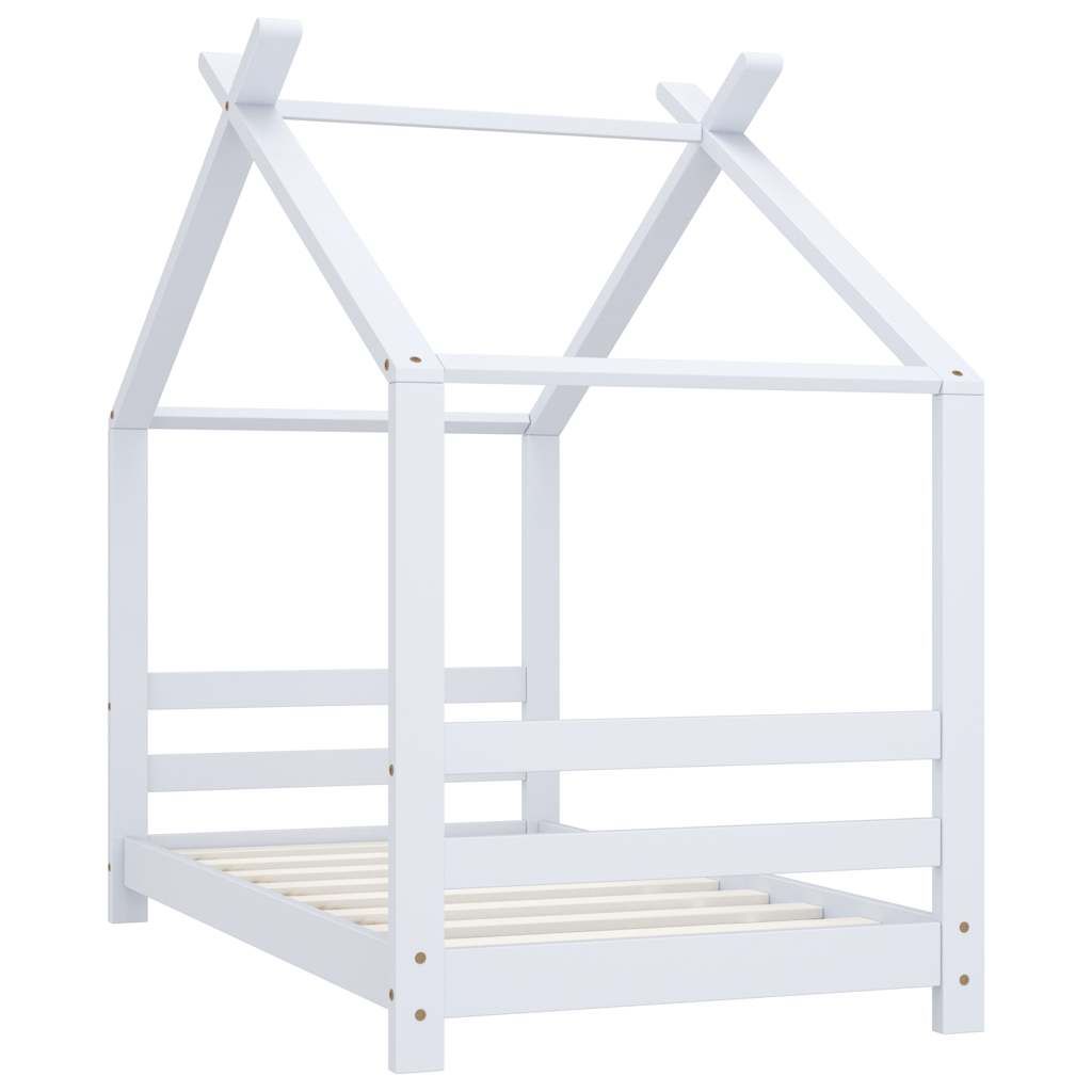Giroletto per Bambini Bianco in Massello di Pino 70x140 cm vidaXL