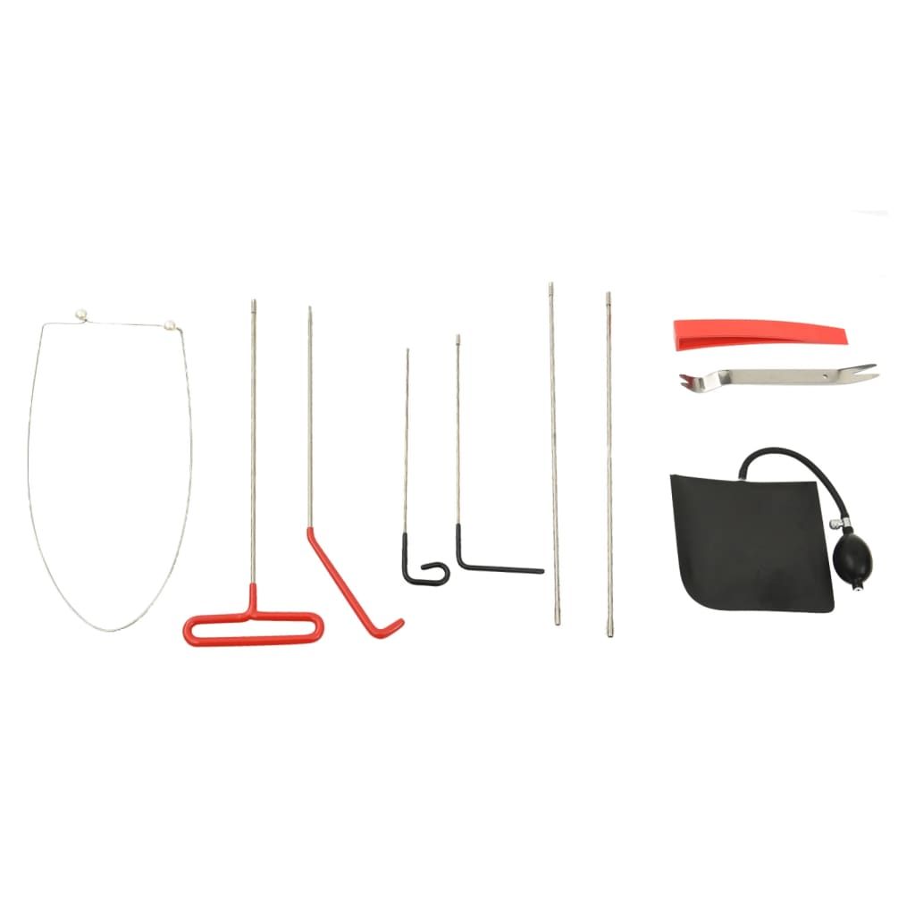 Kit di Attrezzi per Apriporta Auto Universale 11 pezzi vidaXL