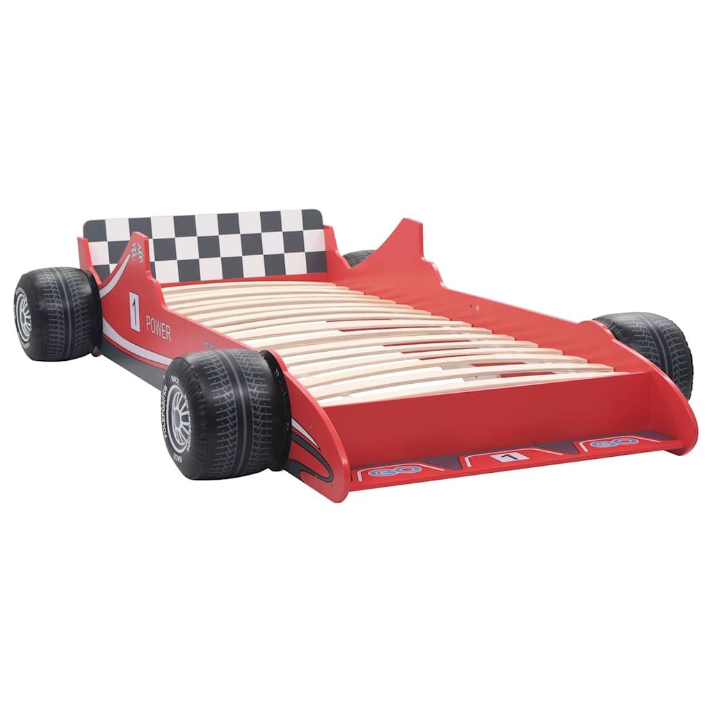 Letto Bimbo ad Auto da Corsa 90x200 cm Rosso vidaXL