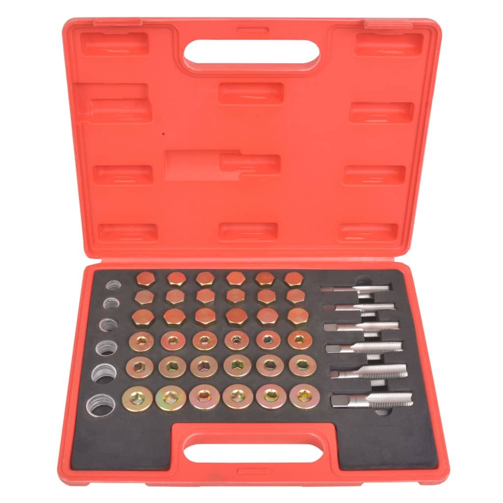 Kit di Riparazione per Filetti del Tappo di Scarico dell'Olio vidaXL