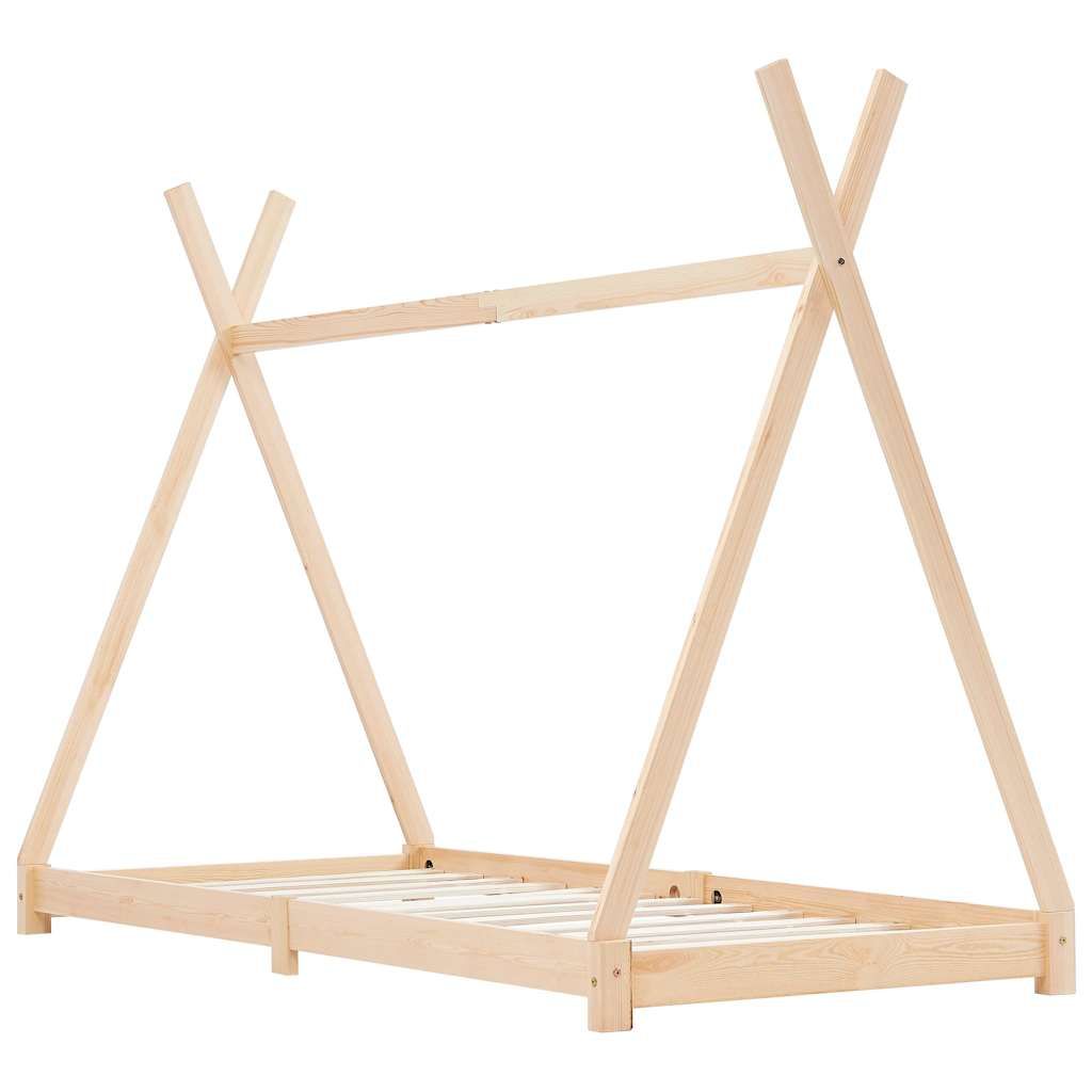 Giroletto per Bambini in Legno Massello di Pino 70x140 cm vidaXL