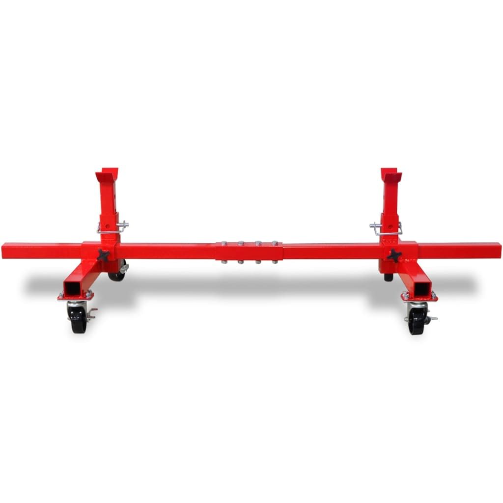 Cavalletto a Rullo Rosso vidaXL