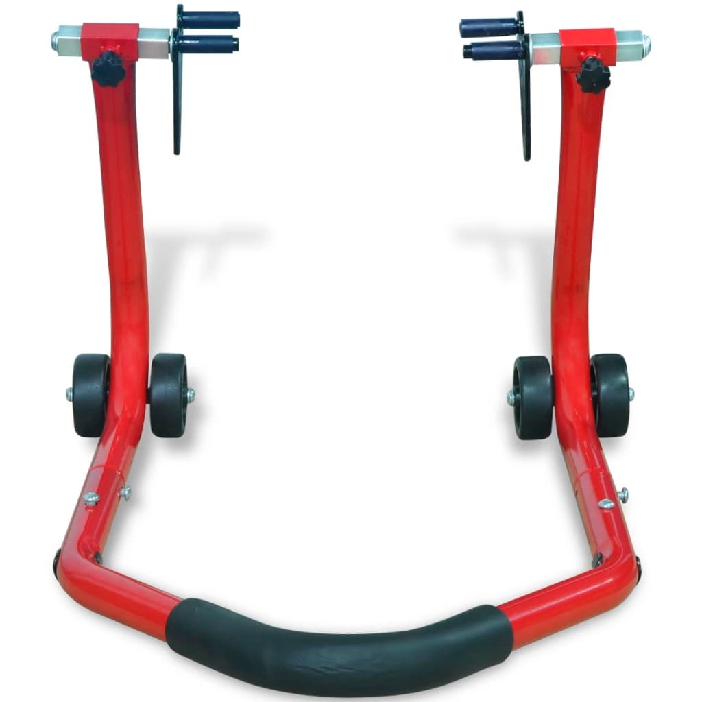 Cavalletto Anteriore per Moto Rosso vidaXL