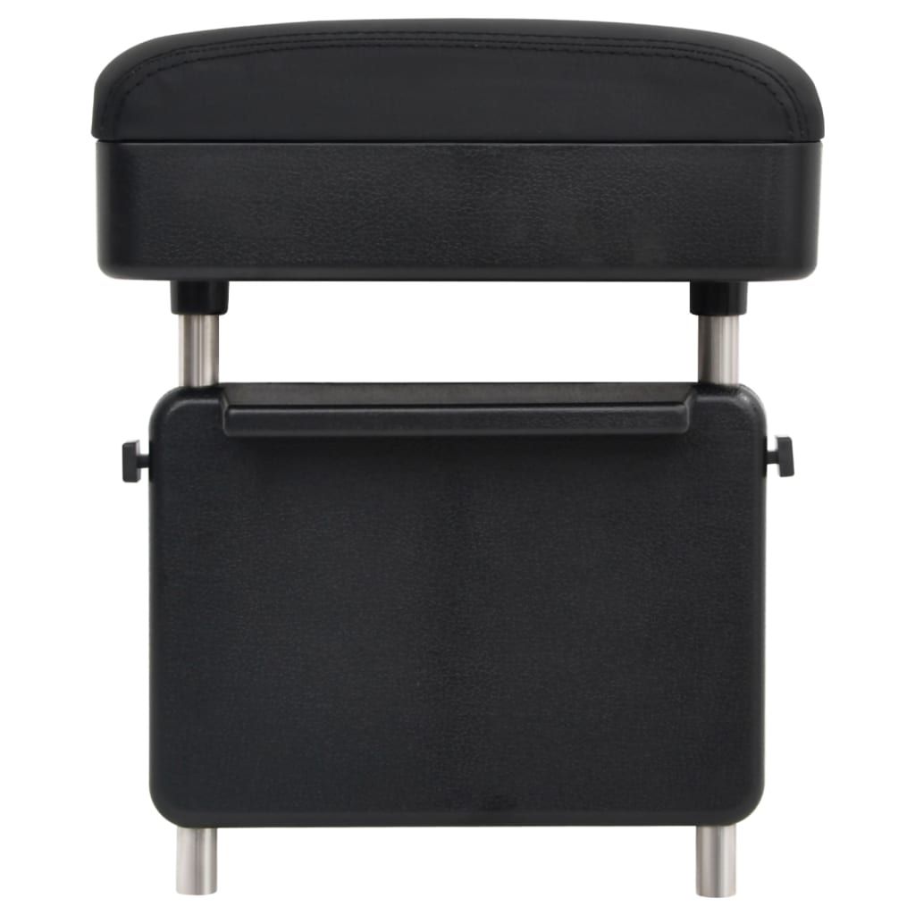 Bracciolo per Auto Universale Nero 23x8x(30-38) cm in ABS vidaXL