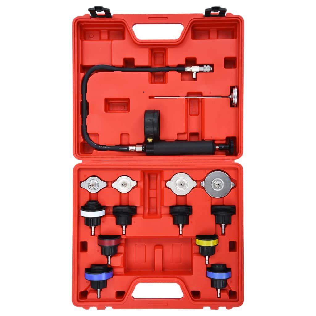 Tester di Pressione Sistemi di Raffreddamento e Radiatori 14 pz vidaXL