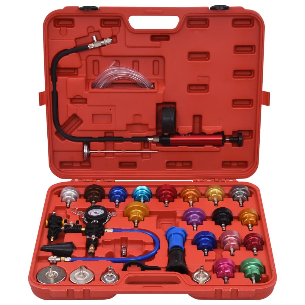 Tester di Pressione Sistemi di Raffreddamento e Radiatori 28 pz vidaXL