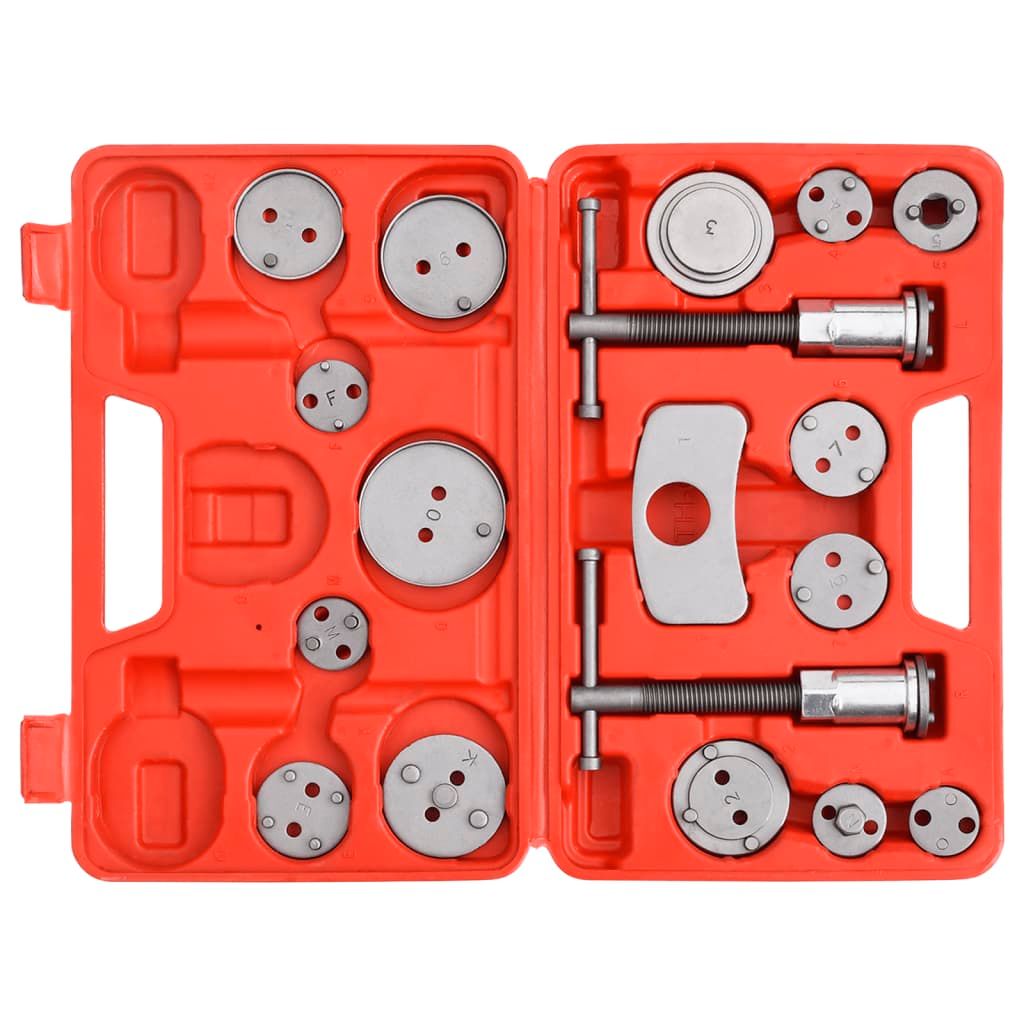 Kit Attrezzi 18 pz di Riavvolgimento Pinza del Freno a Disco vidaXL