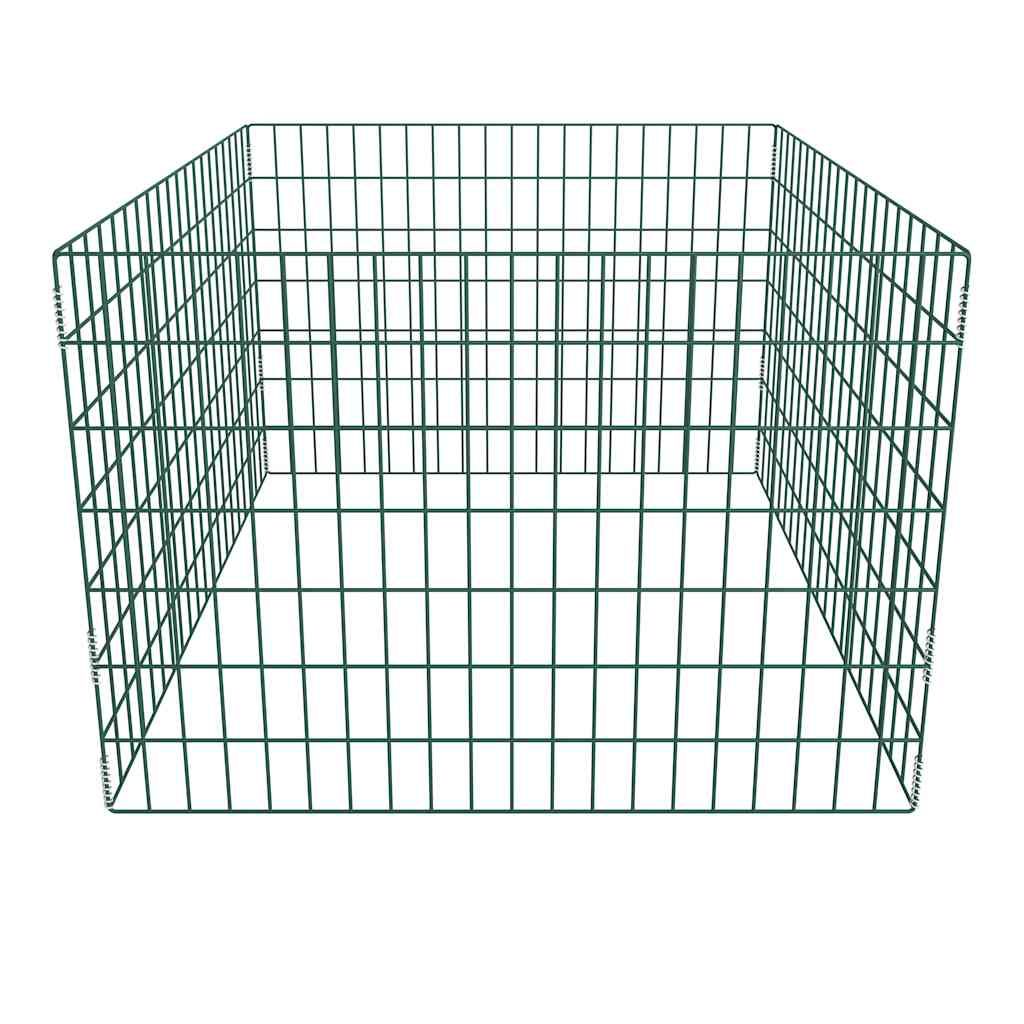 Compostiera da Giardino Quadrata a Rete 100 x 100 x 70 cm vidaXL