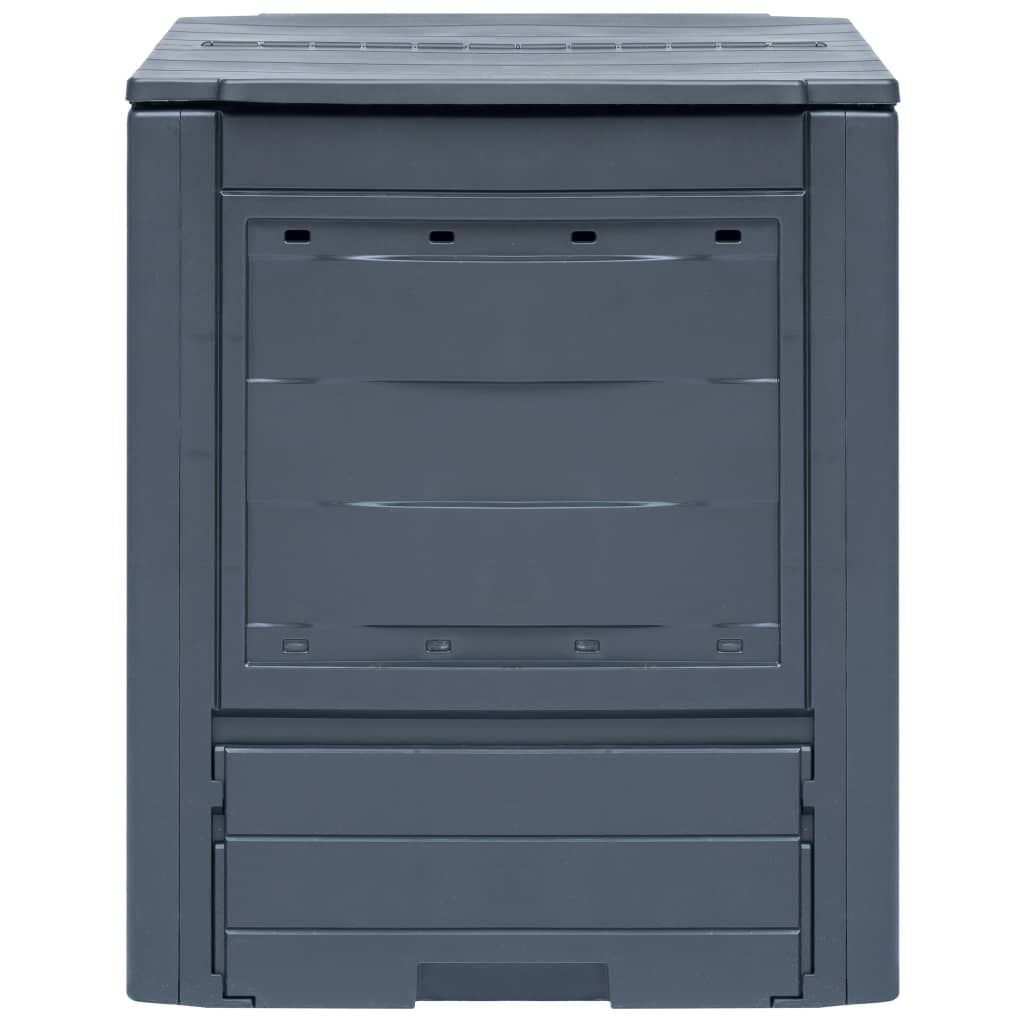 Compostiere per Giardino 2 pz Grigio 60x60x73 cm 520 L vidaXL
