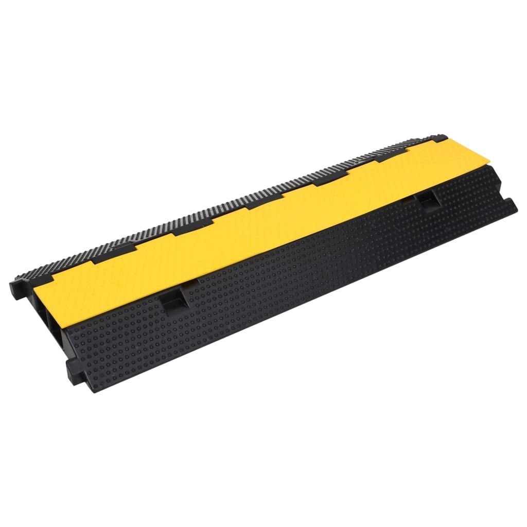 Dossi Passacavi con 2 Canali 2 pz 100 cm in Gomma vidaXL