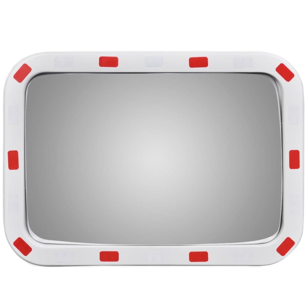 Specchio Traffico Convesso Rettangolare 40x60cm Catarifrangenti vidaXL