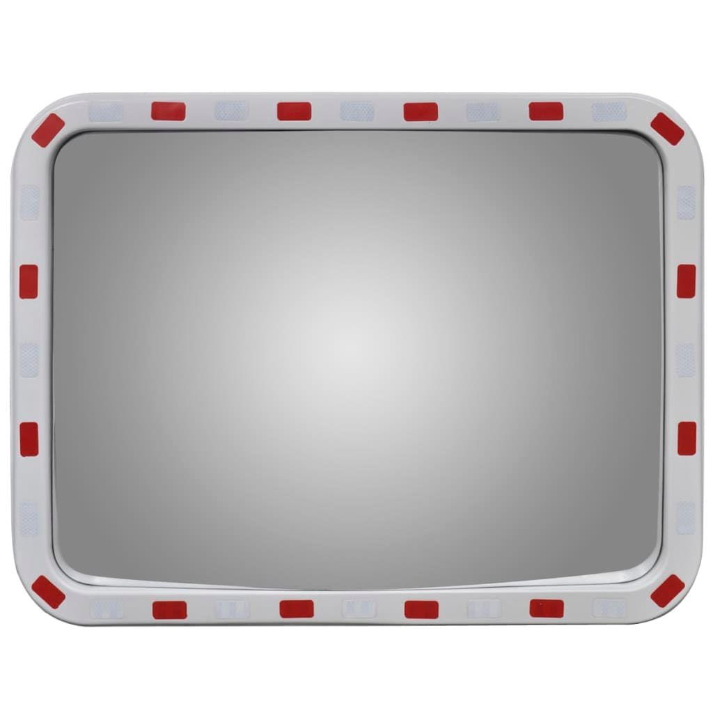 Specchio Traffico Convesso Rettangolare 60x80cm Catarifrangenti vidaXL