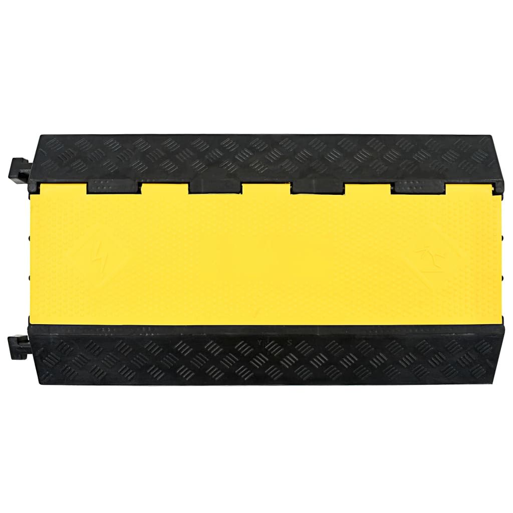 Dosso Passacavi con 3 Canali in Gomma 93 cm vidaXL
