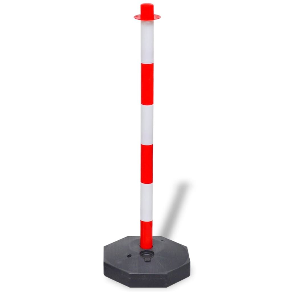 Set Stradale con Pali e Catena in Plastica 10 m vidaXL