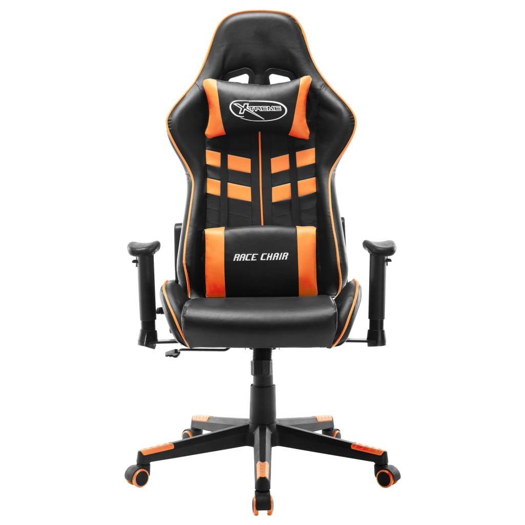 Sedia da Gaming Nera e Arancione in Similpelle vidaXL