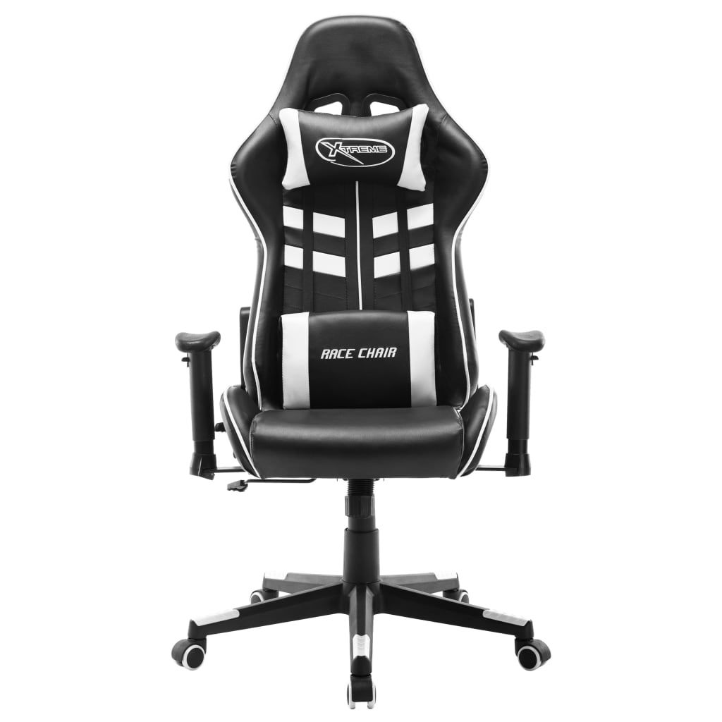 Sedia da Gaming Nera e Bianca in Similpelle vidaXL