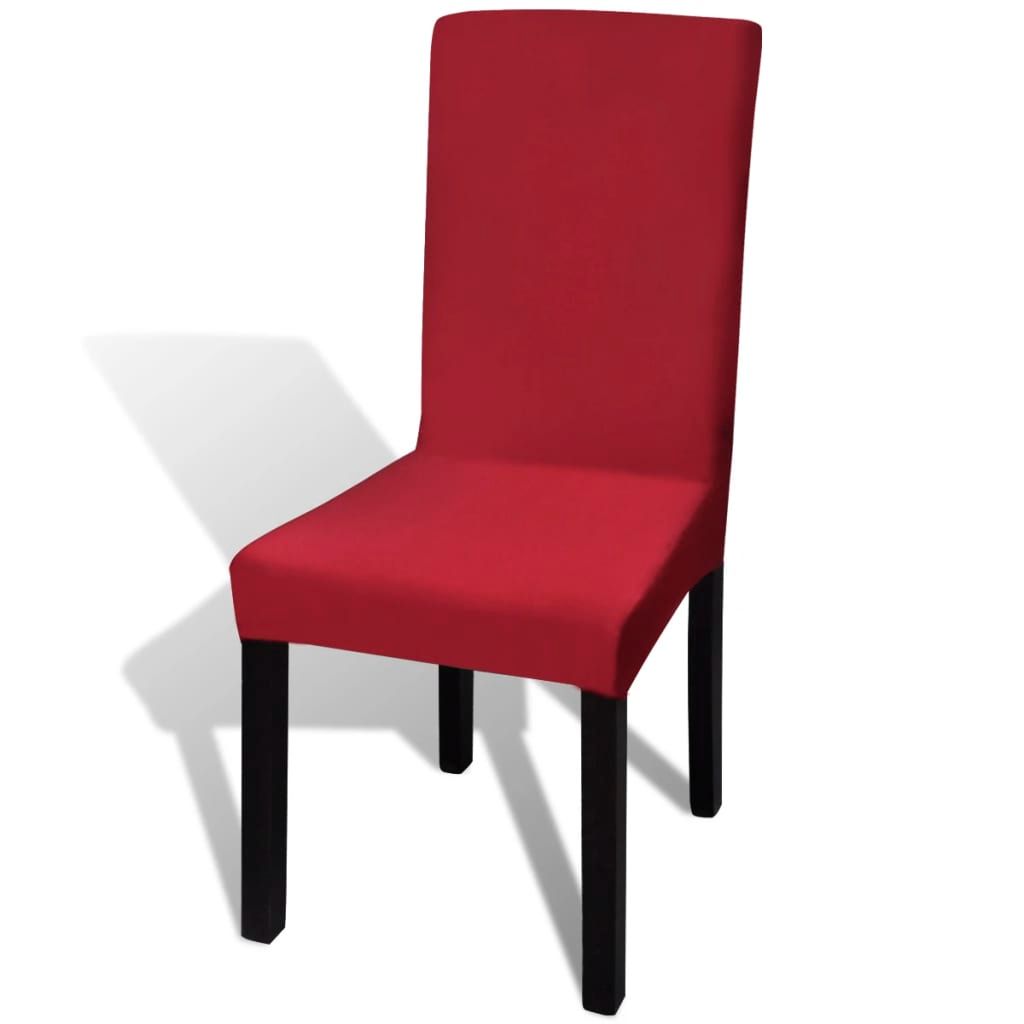 Fodera Elastica per Sedie 4 pz Bordò vidaXL