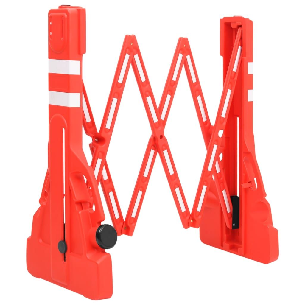Barriera Stradale Pieghevole Rossa 210x50x105 cm vidaXL