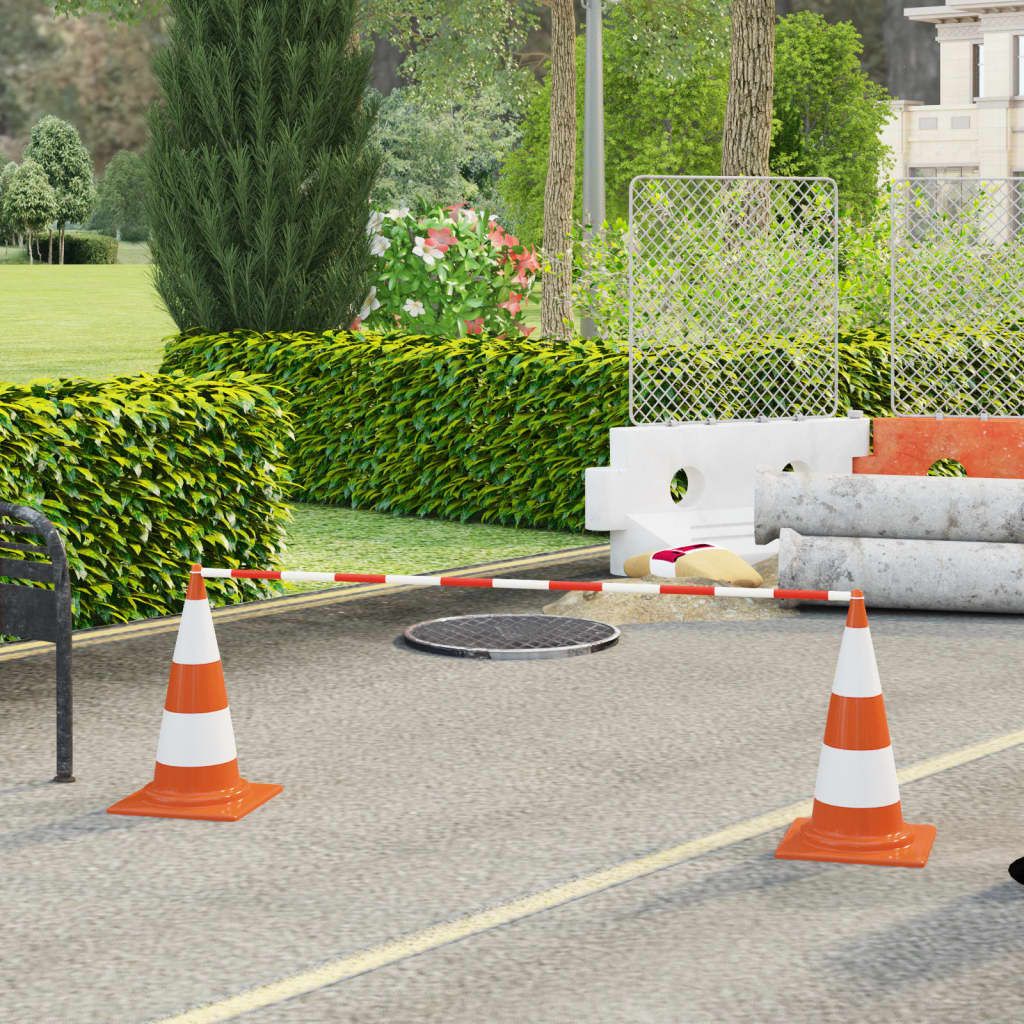 Barre Retrattili per Coni Stradali 10 pz ABS 116-197 cm vidaXL