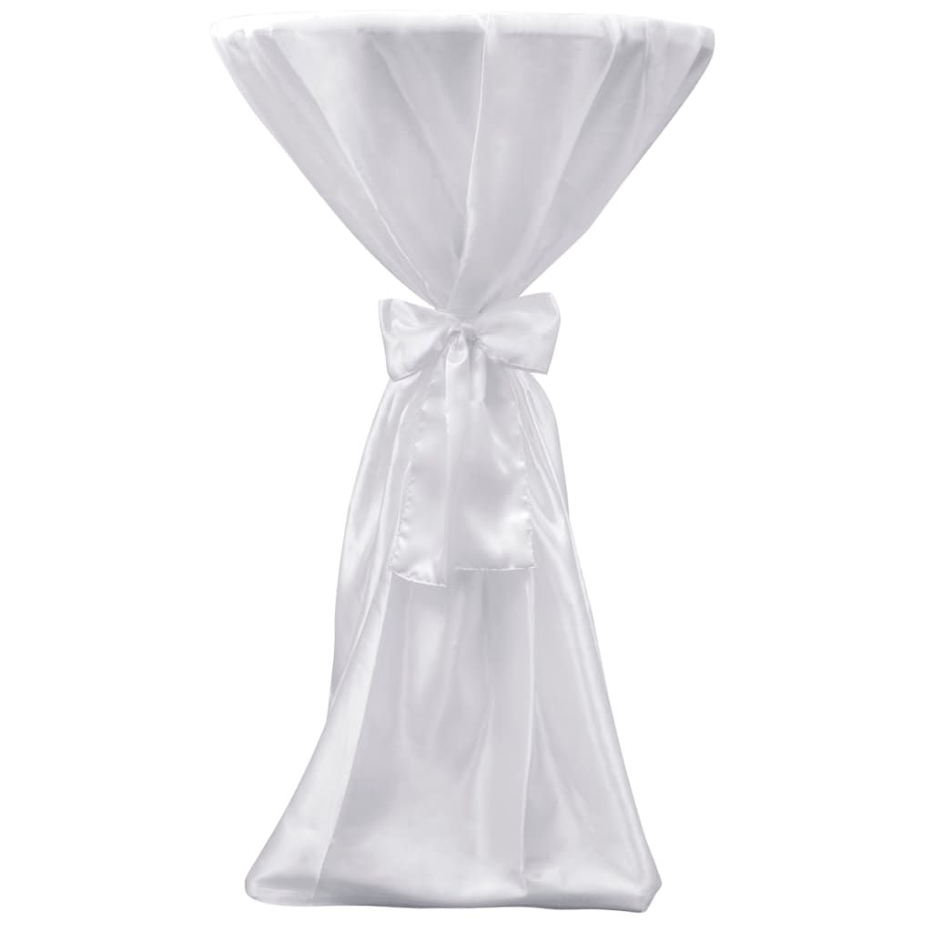 Copritavolo Bianco 60 cm con Fettuccia 2 pezzi vidaXL