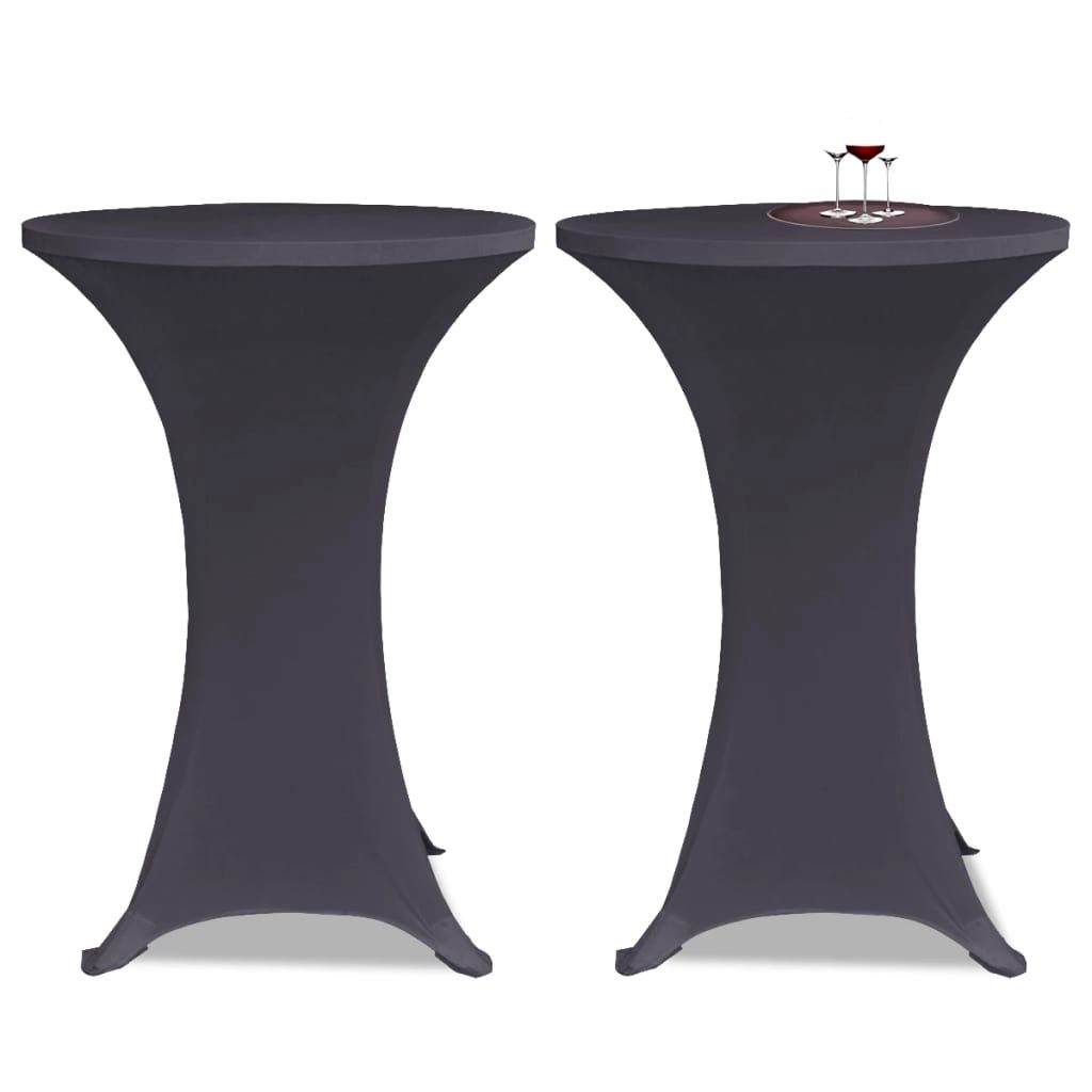 Copertura Elastica per Tavolo 70 cm Antracite 2 pz vidaXL