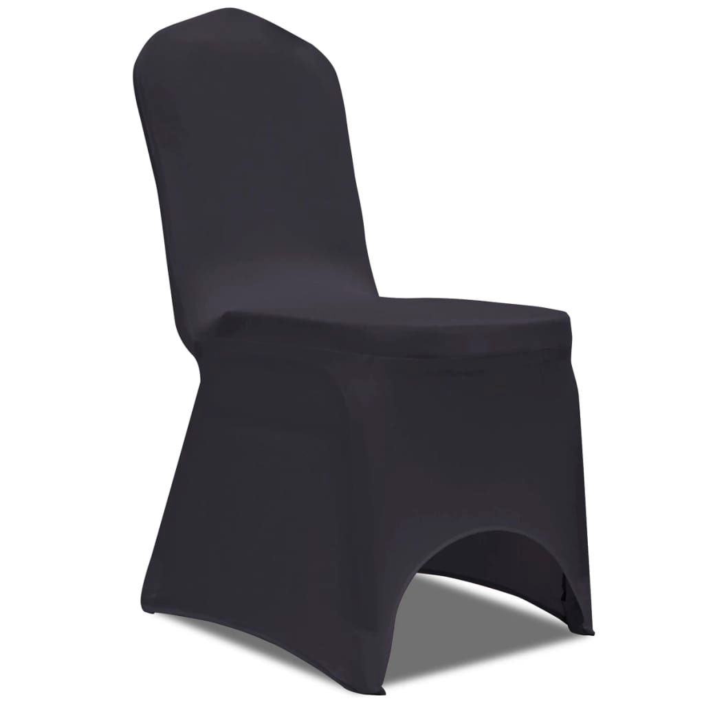 Fodera Elastica per Sedie 4 pz Antracite vidaXL