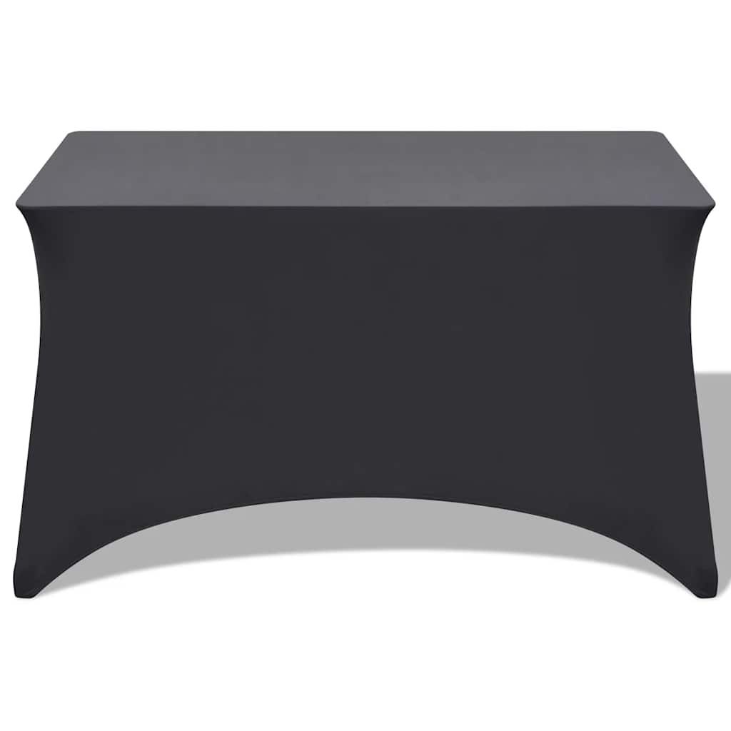 Fodere Elasticizzate per Tavolo 2 pezzi 183x76x74 cm Antracite vidaXL