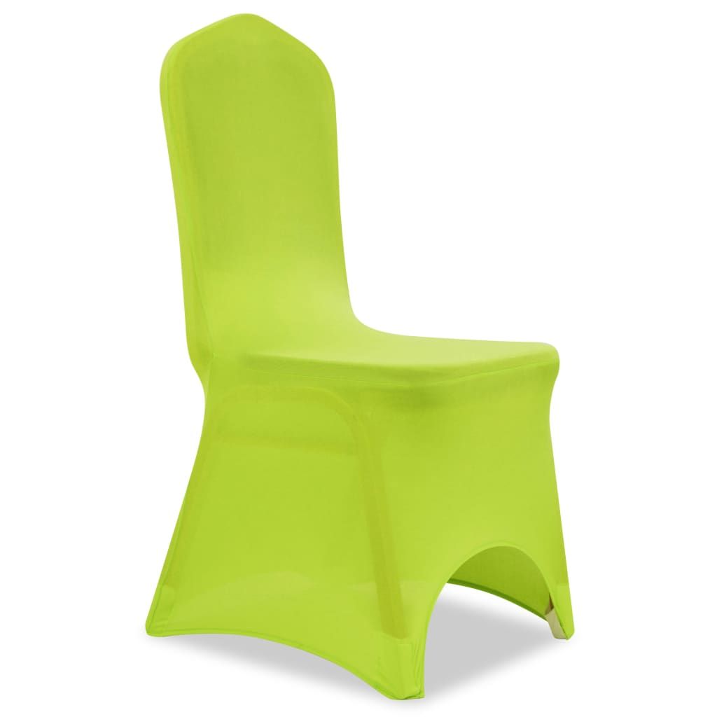 Fodera Elastica per Sedie 6 pz Verde vidaXL