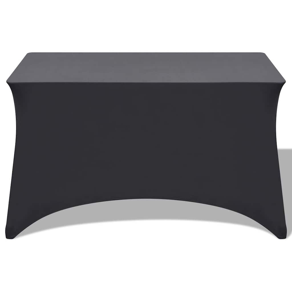 Fodere Elasticizzate per Tavolo 2 pz 243x76x74 cm Antracite vidaXL