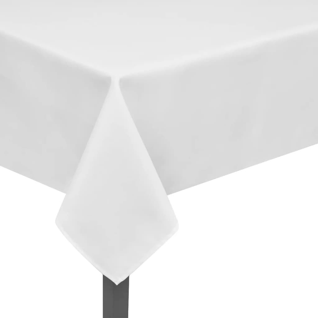 5 Tovaglie bianche 220 x 130 cm vidaXL