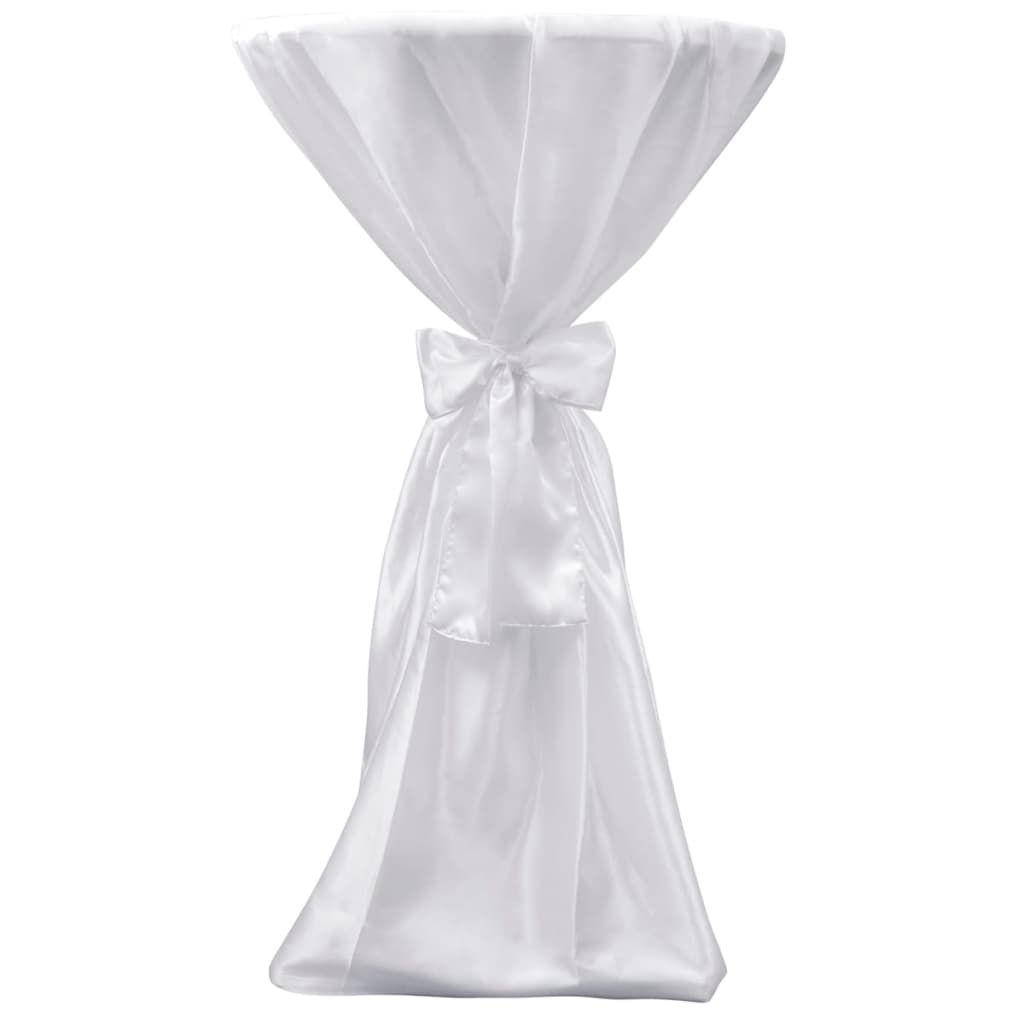 Copritavolo Bianco 70 cm con Fettuccia 2 pezzi vidaXL