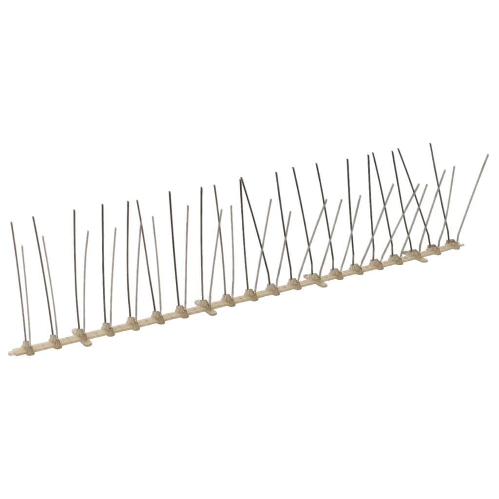 Set Dissuasori per Uccelli e Piccioni 20 pz 4 File 10 m vidaXL