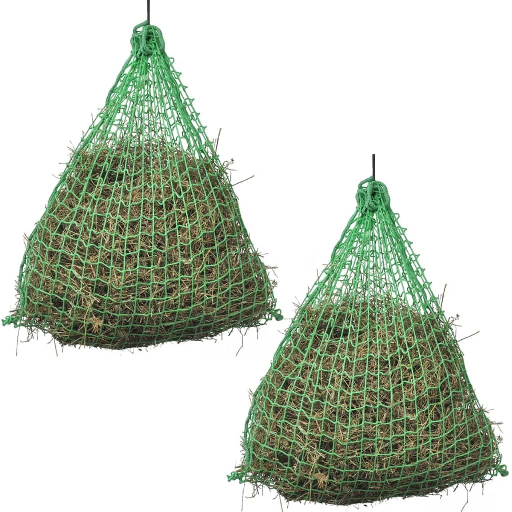 Reti per Fieno 4 pz Rotonde 0,75x0,5 m in PP vidaXL