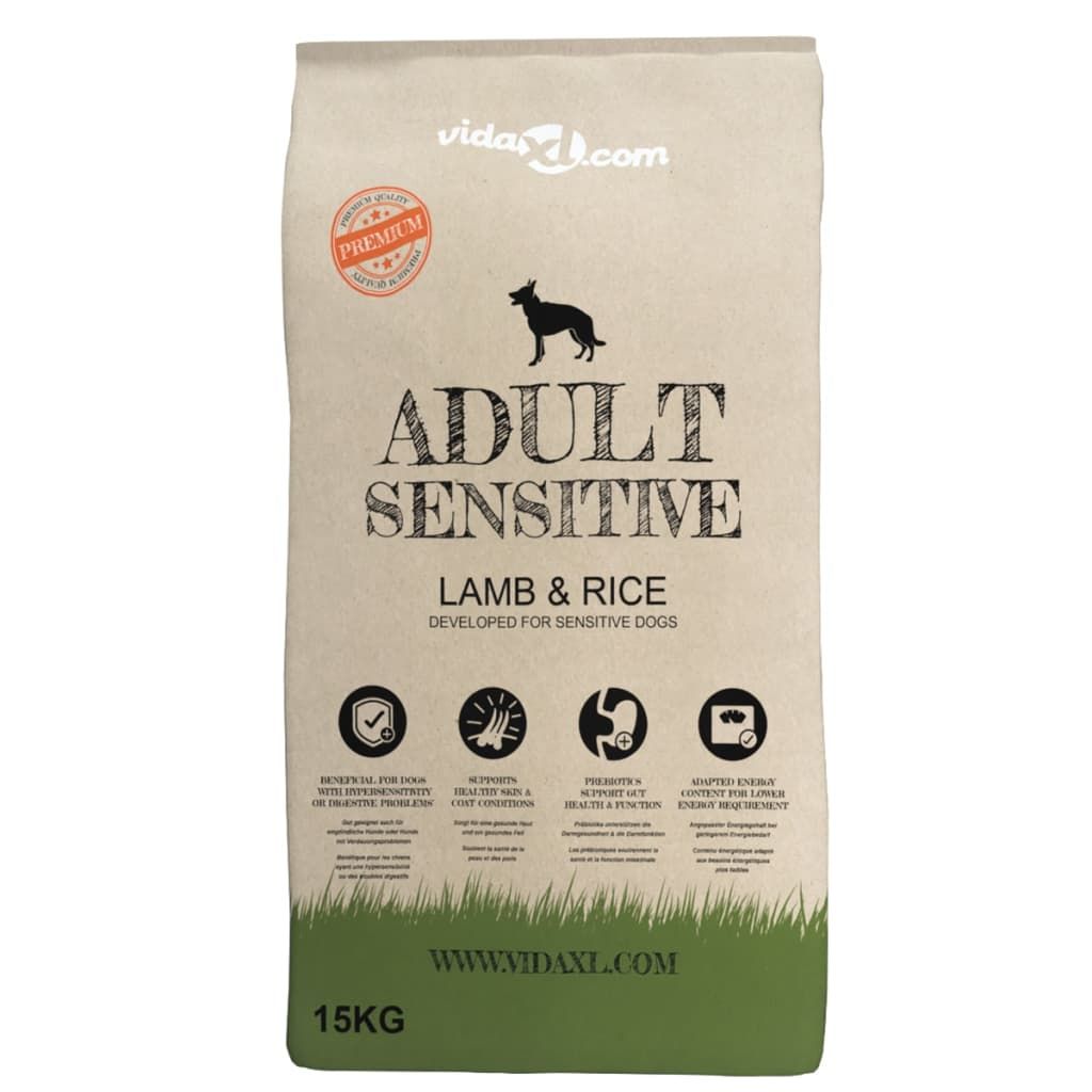 Cibo Secco Cani Premium Adult Sensitive Lamb &amp; Rice 2pz 30kg vidaXL