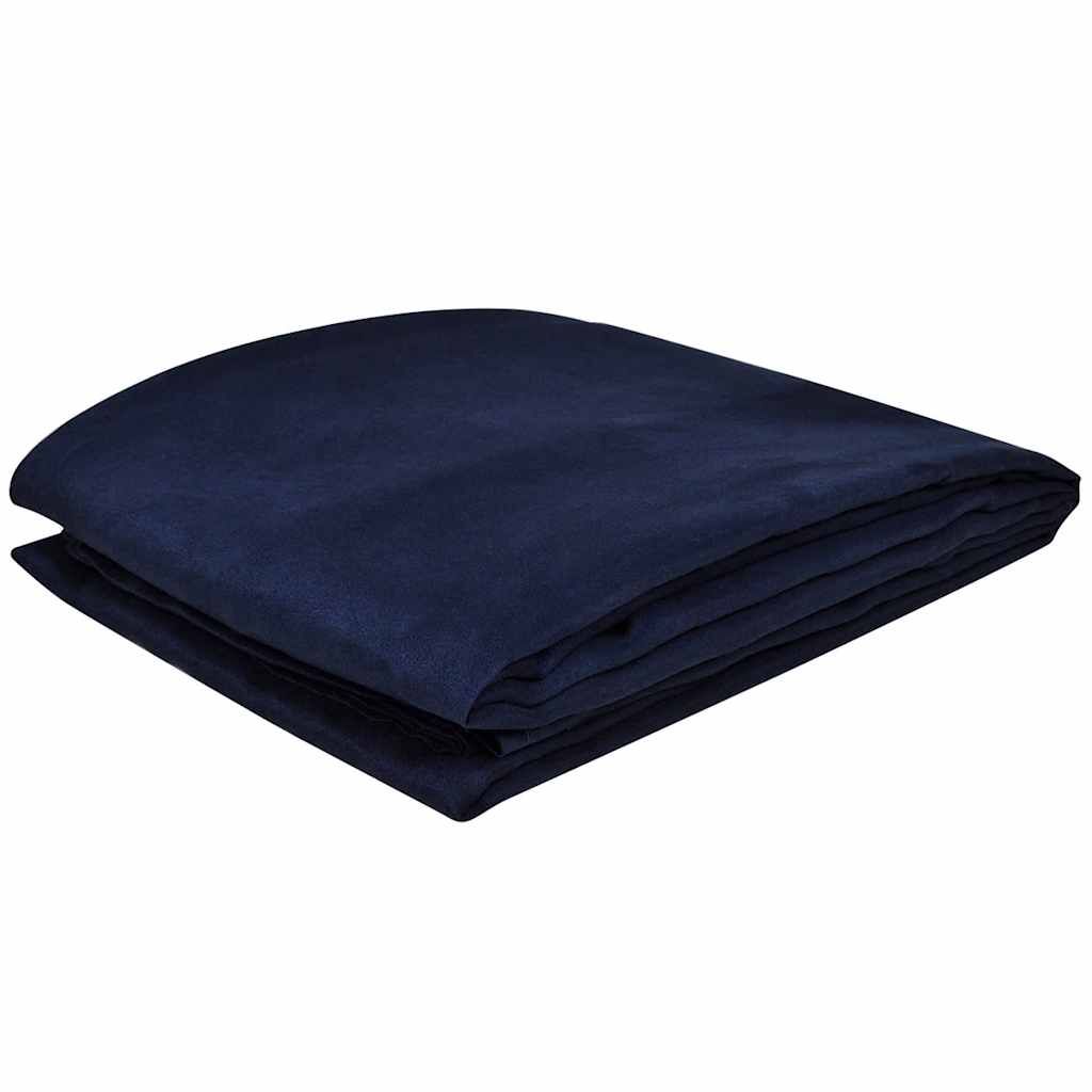 Fodera per divano in micro-camoscio blu marino 210 x 280 cm vidaXL