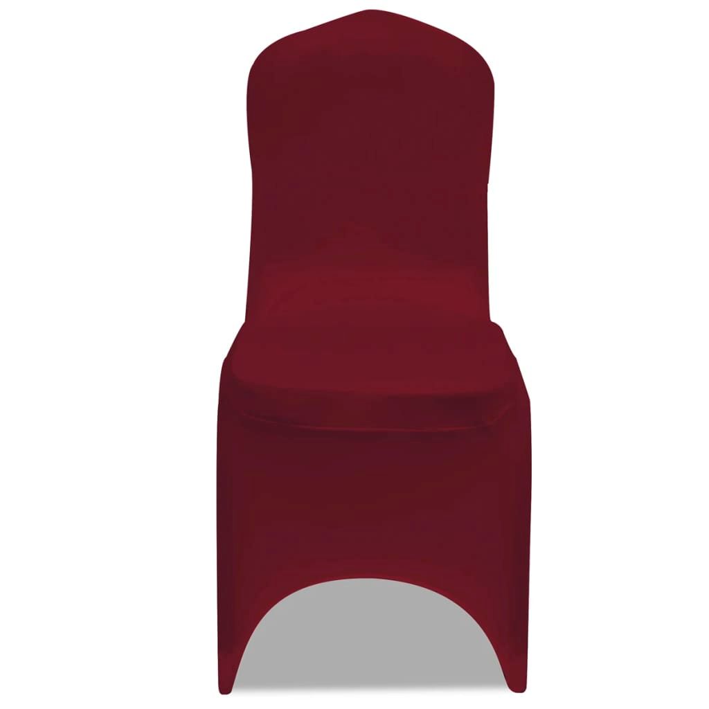 Coprisedia Elasticizzata Bordò 50 pz vidaXL