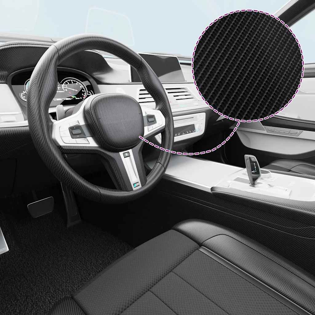 Pellicole per Auto 2 pz 4D Nero 100x150 cm vidaXL