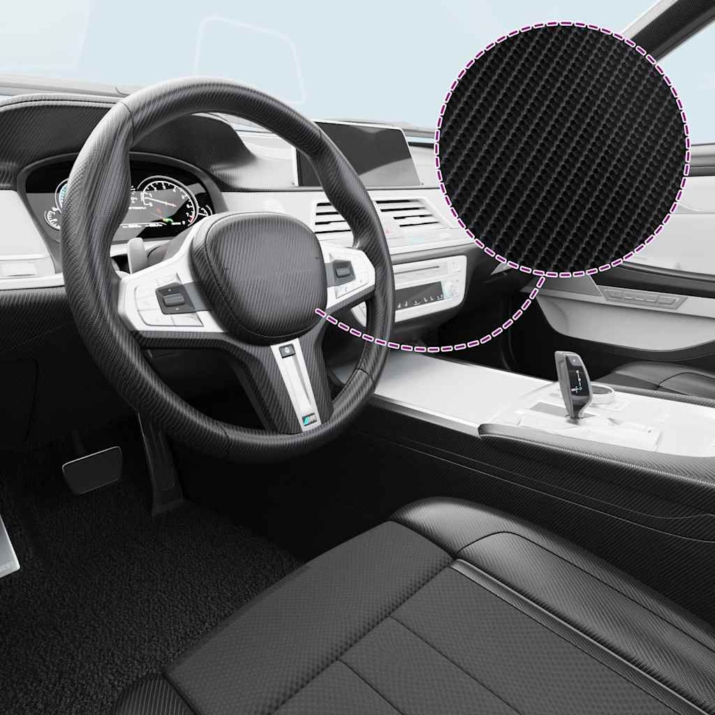 Pellicola per Auto 4D Nera 100x150 cm vidaXL