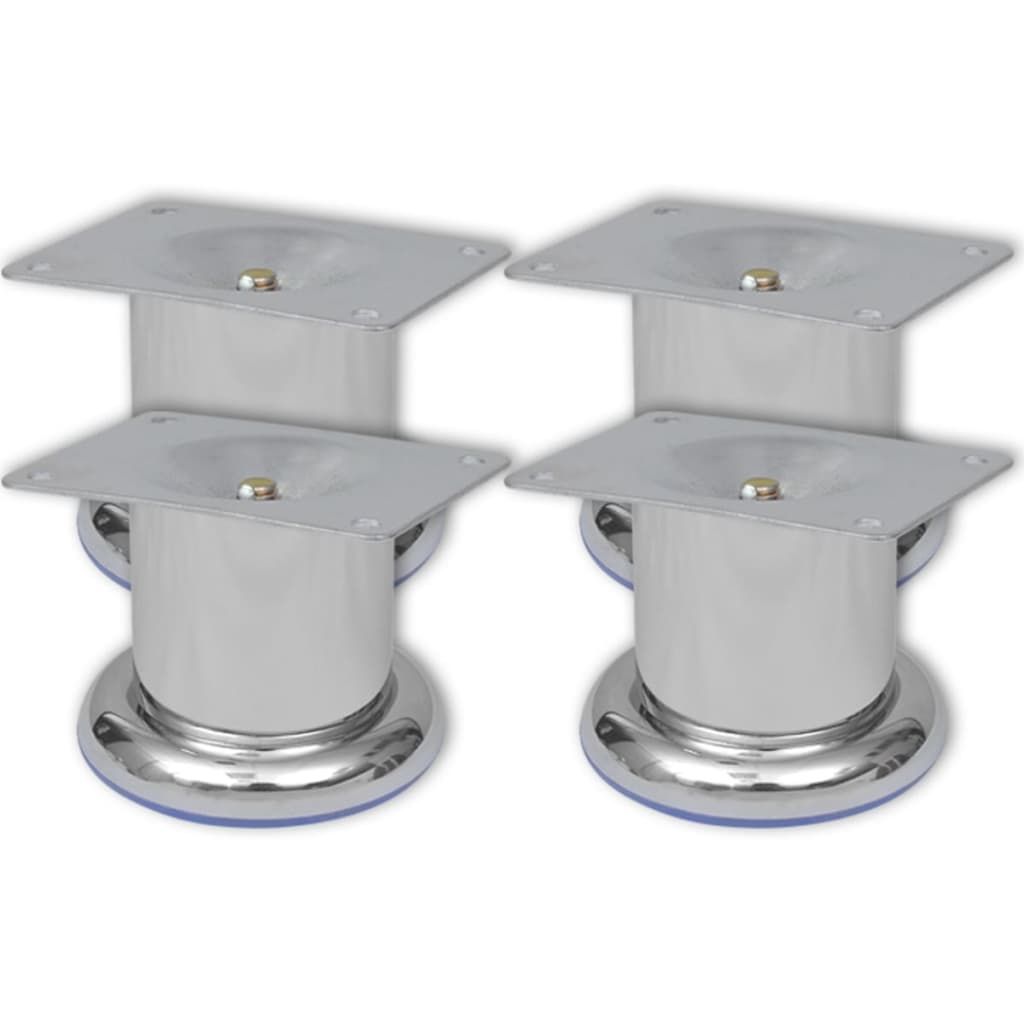 Piedini Rotondi per Divani 8 pz Cromati 60 mm vidaXL