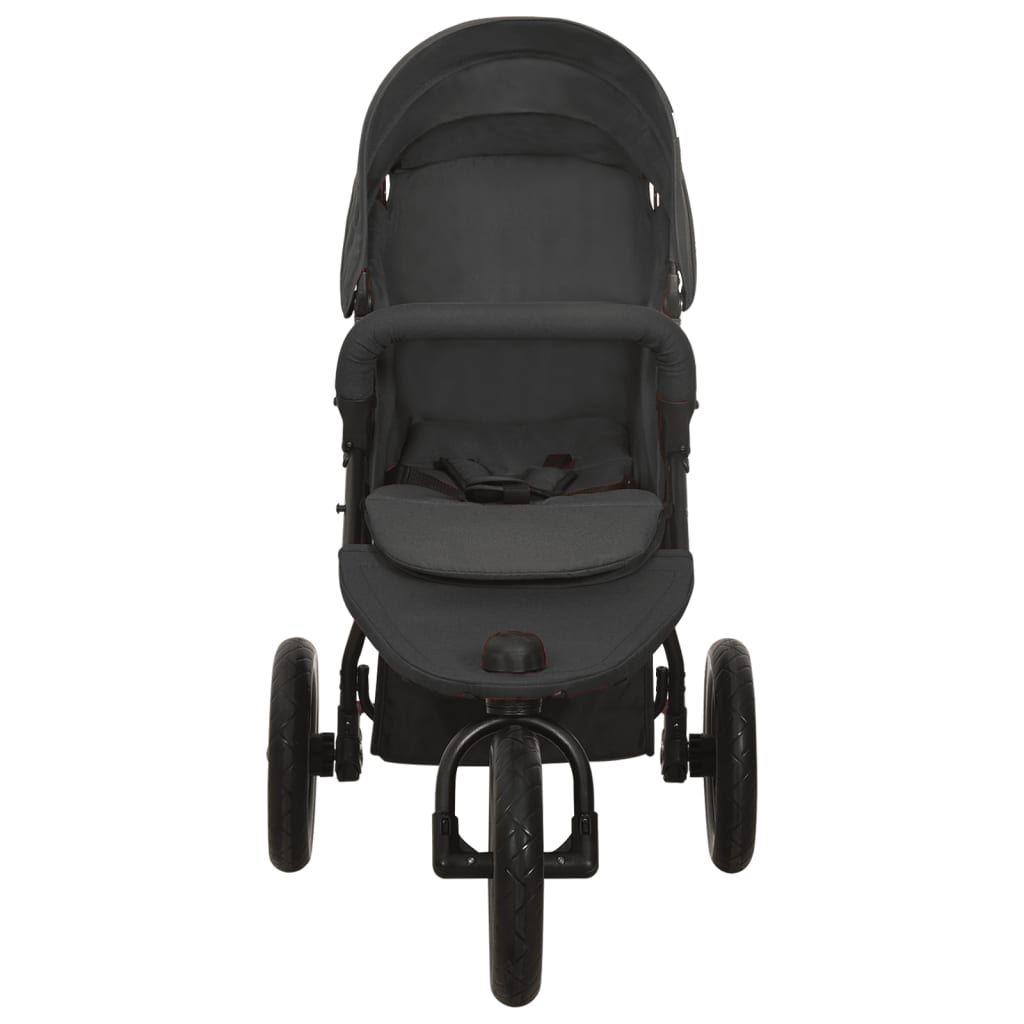 Passeggino per Bambini Antracite in Acciaio vidaXL