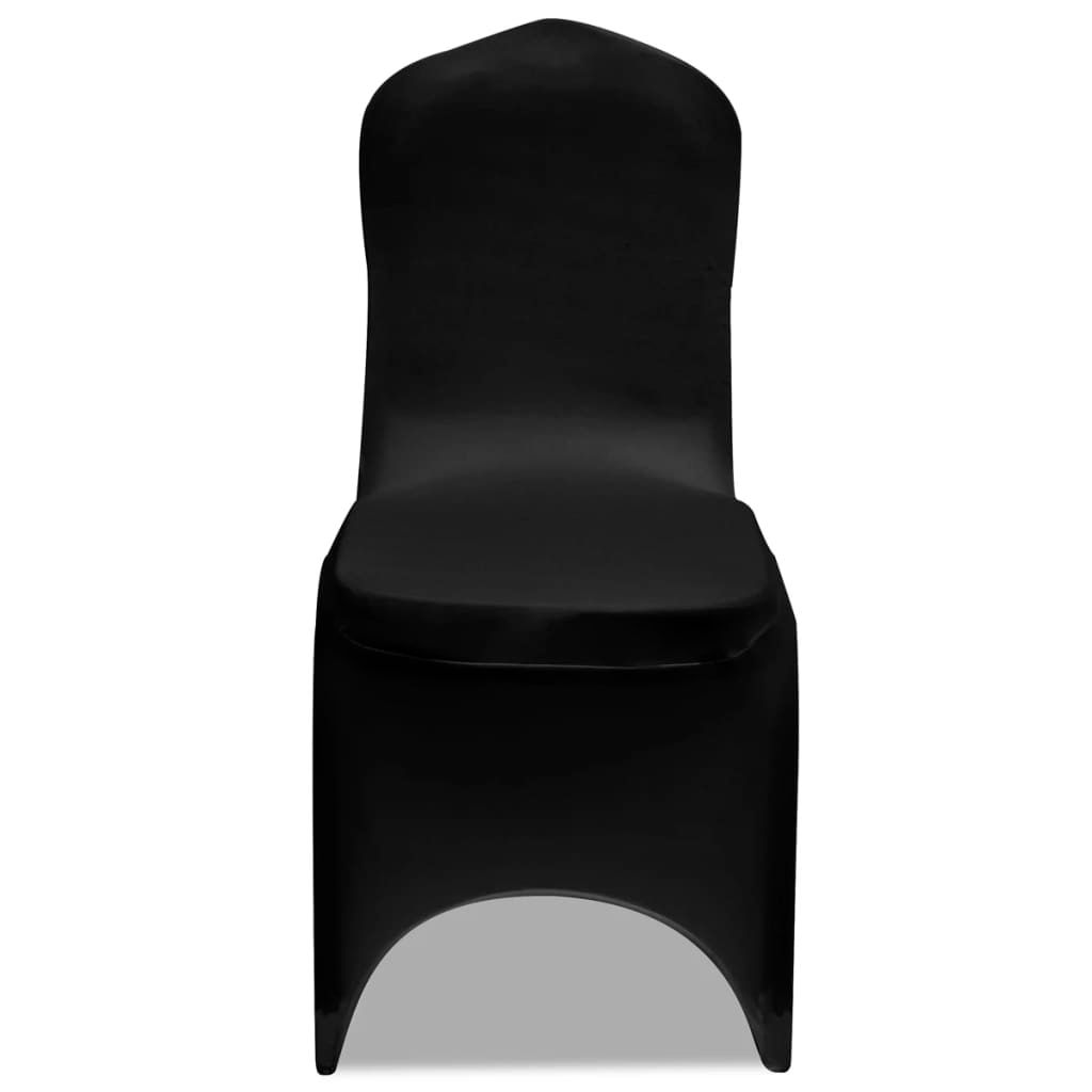 Coprisedia Elasticizzata Nera 50 pz vidaXL