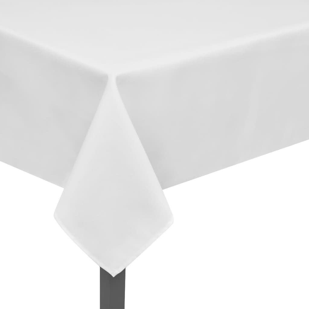 Tovaglie 5 pz Bianche 130 x 130 cm vidaXL