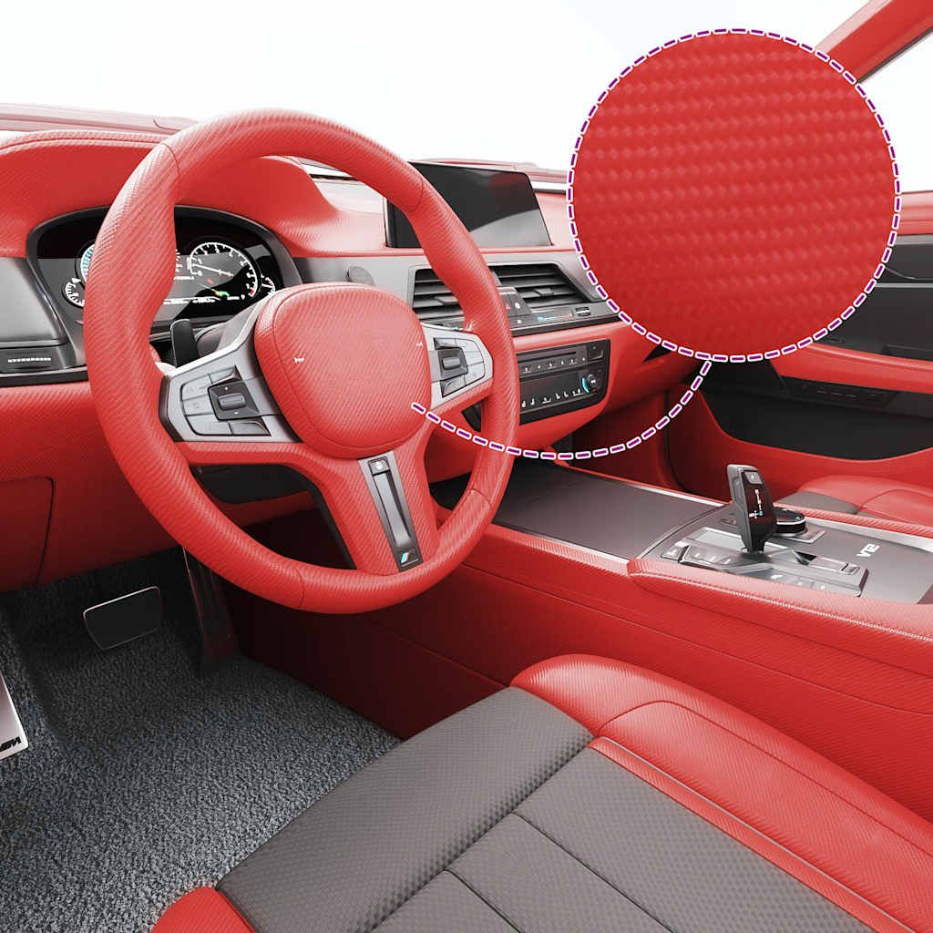 Pellicole per Auto 2 pz 4D Rosse 100x150 cm vidaXL