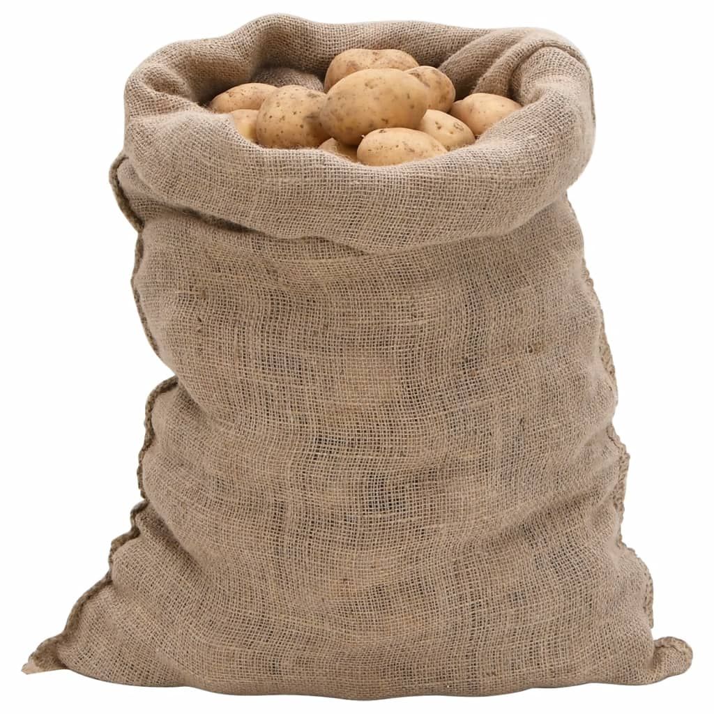 Sacchi di Iuta 10pz 60x105 cm 100% Iuta 220 gsm vidaXL