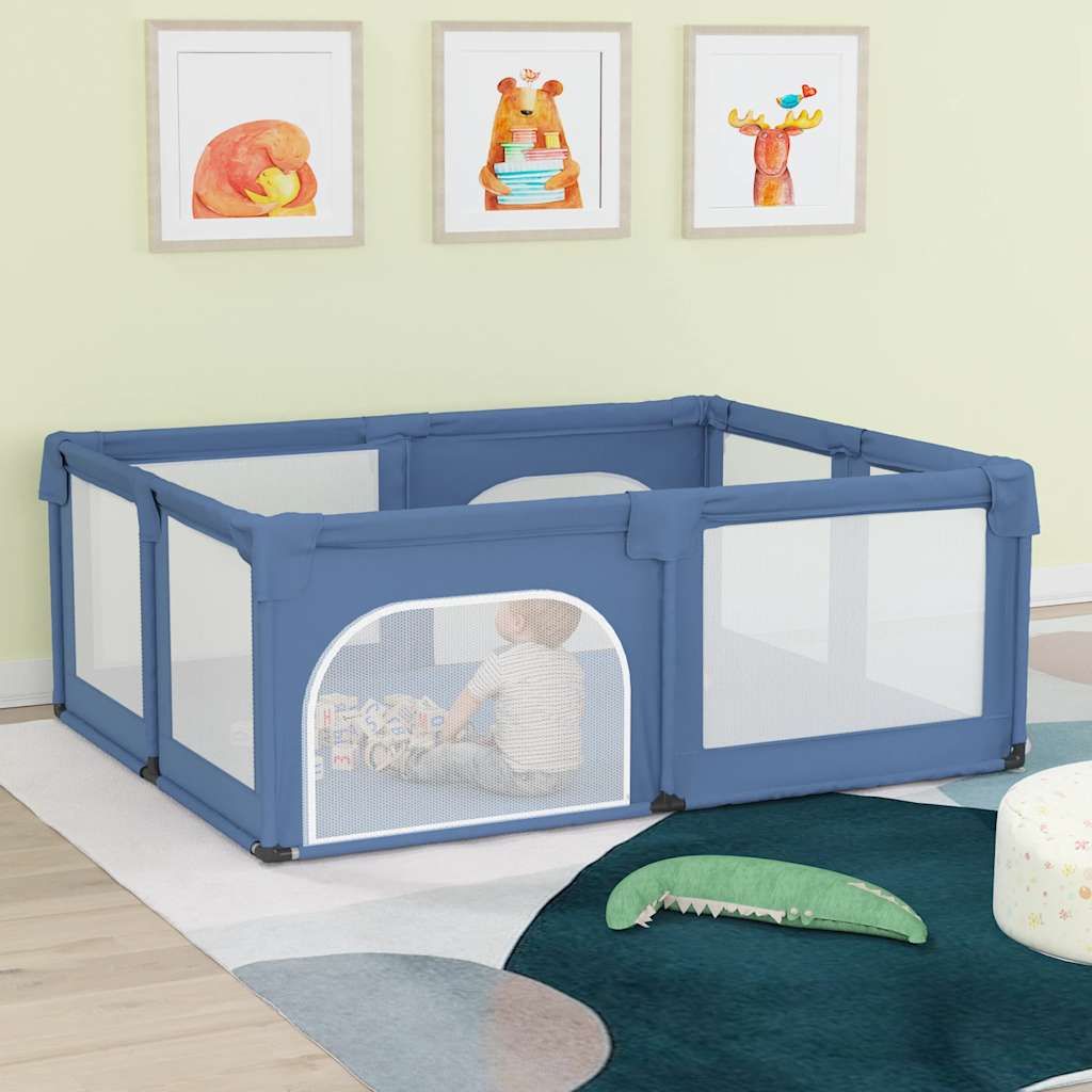 Box per Bambini con 2 Porte Blu Chiaro in Tessuto Oxford vidaXL