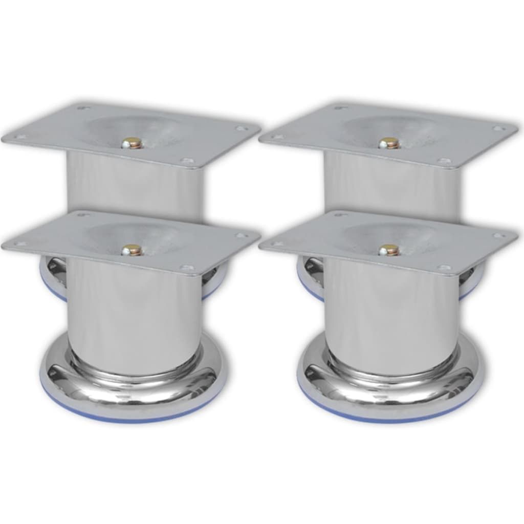 Piedini Rotondi per Divani 8 pz Cromati 60 mm vidaXL