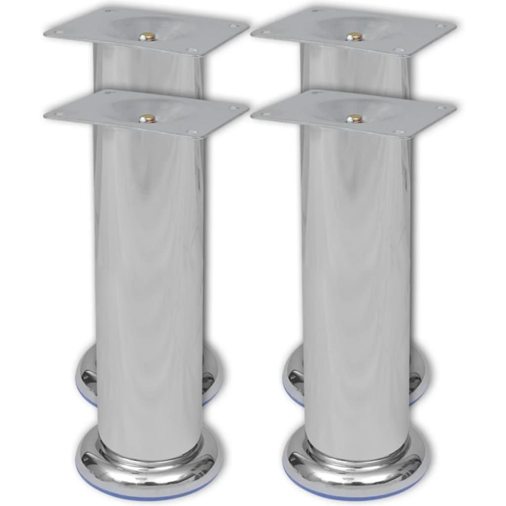 Piedini Rotondi per Divani 8 pz Cromati 180 mm vidaXL