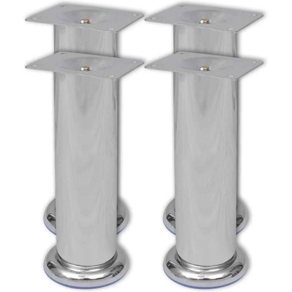Piedini Rotondi per Divani 8 pz Cromati 180 mm vidaXL